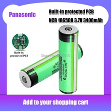 Новый защищенный оригинальный Panasonic 18650 NCR18650B 3 7 в 3400 мАч