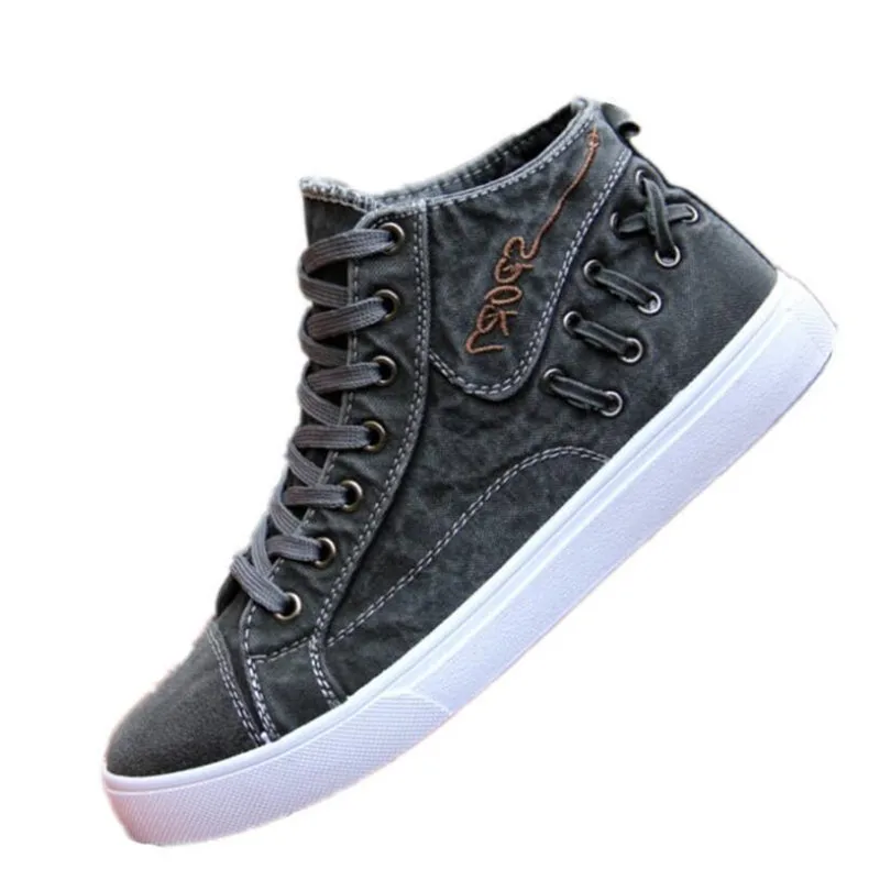 Men's denim canvas shoes spring/autumn high to help British casual shoes winter warm shoes fashion tide mens sneakers casual
Men's denim canvas shoes spring/autumn high to help British casual shoes winter warm shoes fashion tide mens sneakers casual