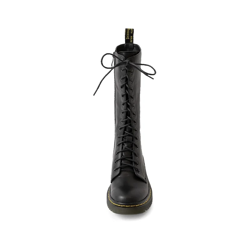 ZVQ Winter New Fashion Mid Calf Boots Round Toe Genuine Leather Low Heels cross-tied Zip Women Shoes Drop Shipping Size 33-43
ZVQ Winter New Fashion Mid Calf Boots Round Toe Genuine Leather Low Heels cross-tied Zip Women Shoes Drop Shipping Size 33-43