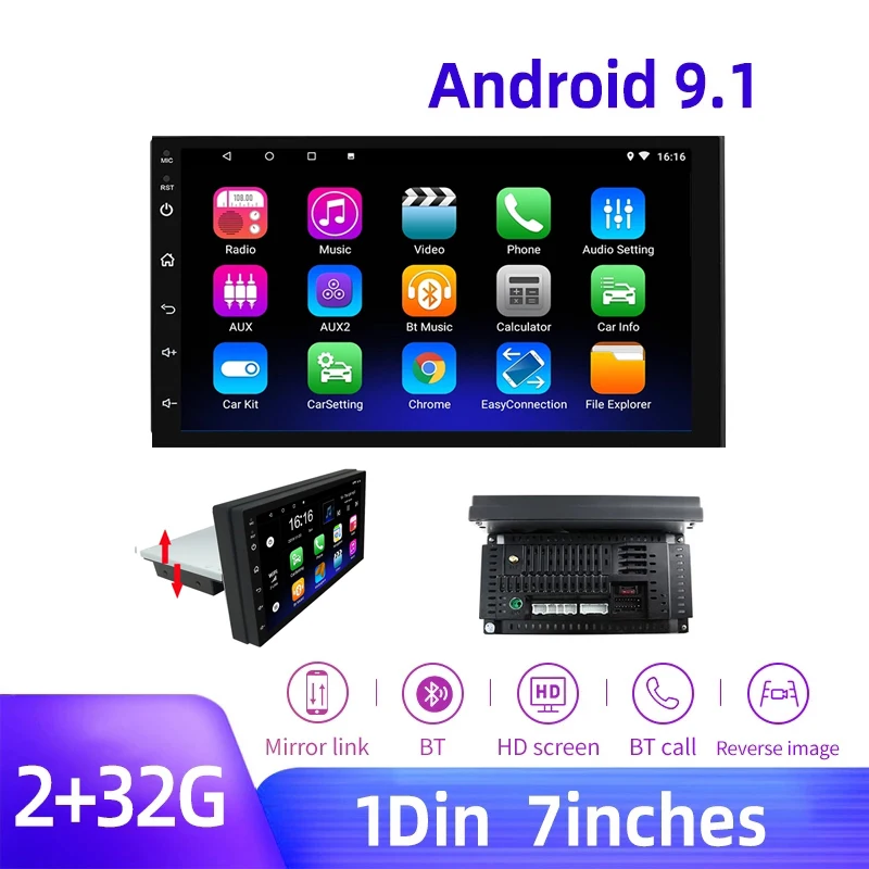 Универсальный Автомобильный мультимедийный плеер 1 din android 9,1, автомобильный радиопроигрыватель, стерео-проигрыватель для Toyota VIOS CROWN CAMRY HIACE ...
Универсальный Автомобильный мультимедийный плеер 1 din android 9,1, автомобильный радиопроигрыватель, стерео-проигрыватель для Toyota VIOS CROWN CAMRY HIACE ...