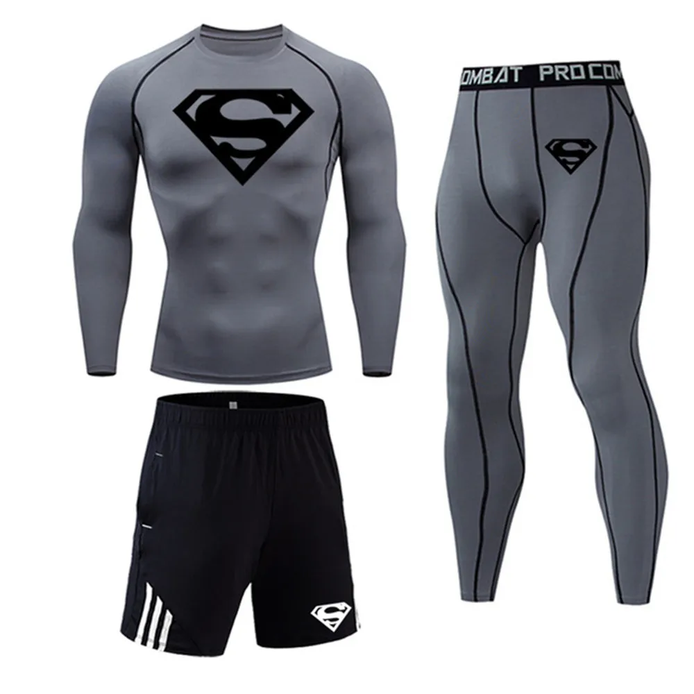 3Pcs/Set Men Sportswear Compression Sports Suits Men's Sportswear Sets Sports Shorts And Tshirts And Sweatpants Gym Running Set
3Pcs/Set Men Sportswear Compression Sports Suits Men's Sportswear Sets Sports Shorts And Tshirts And Sweatpants Gym Running Set