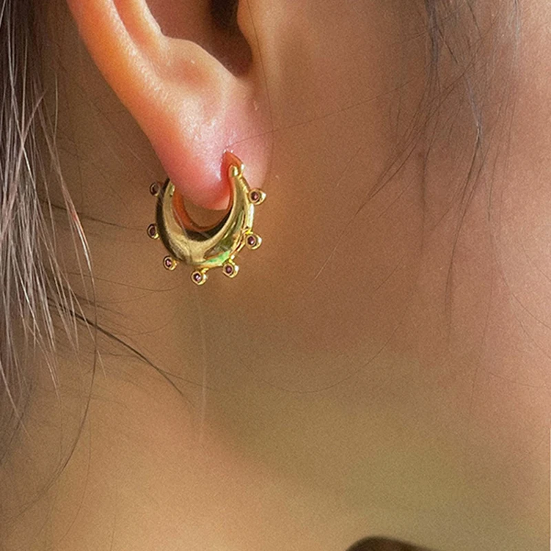 Серьги-кольца в форме полумесяца женские, Изящные Ювелирные украшения из синтетического золота с бриллиантами, массивное кольцо, Элегантны...
Серьги-кольца в форме полумесяца женские, Изящные Ювелирные украшения из синтетического золота с бриллиантами, массивное кольцо, Элегантны...