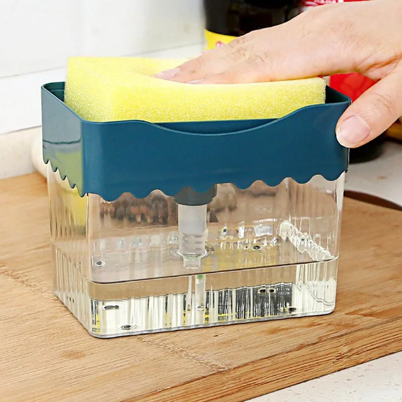 Kitchen Sponge Bracket Press Soap Liquid Box Soap Dispenser Manual Press Hand Washing Family School Office Kitchen Bathroom Tool
Kitchen Sponge Bracket Press Soap Liquid Box Soap Dispenser Manual Press Hand Washing Family School Office Kitchen Bathroom Tool