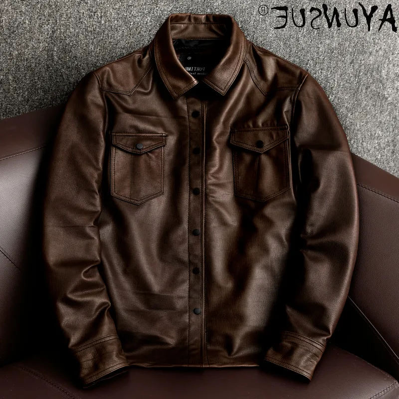High Quality Genuine Leather Jacket Men Spring Autumn 2021 Sheepskin Coat Plus Size Mens Jackets Vintage Veste Homme
High Quality Genuine Leather Jacket Men Spring Autumn 2021 Sheepskin Coat Plus Size Mens Jackets Vintage Veste Homme
