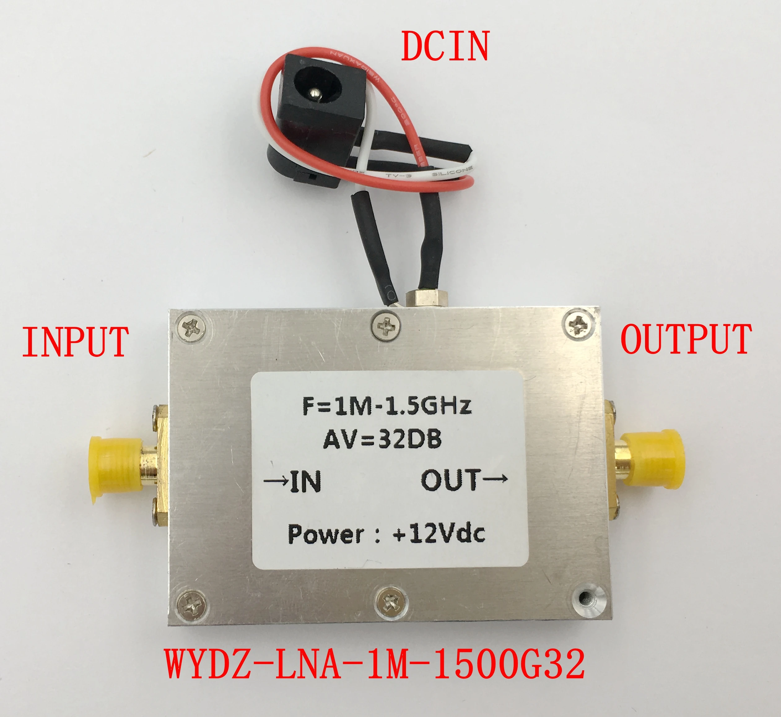 WYDZ-LNA-1M-1500G32 low noise amplifier receiver front stage
WYDZ-LNA-1M-1500G32 low noise amplifier receiver front stage