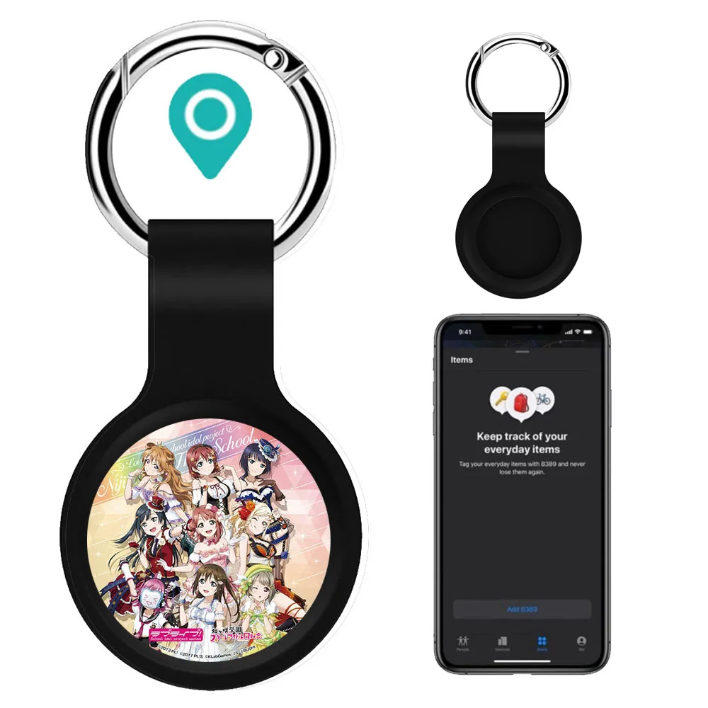 Apple Airtags Protective case Liquid Silicone Locator Tracker Anti-lost Device Keychain For anime love live Airtags case
Apple Airtags Protective case Liquid Silicone Locator Tracker Anti-lost Device Keychain For anime love live Airtags case
