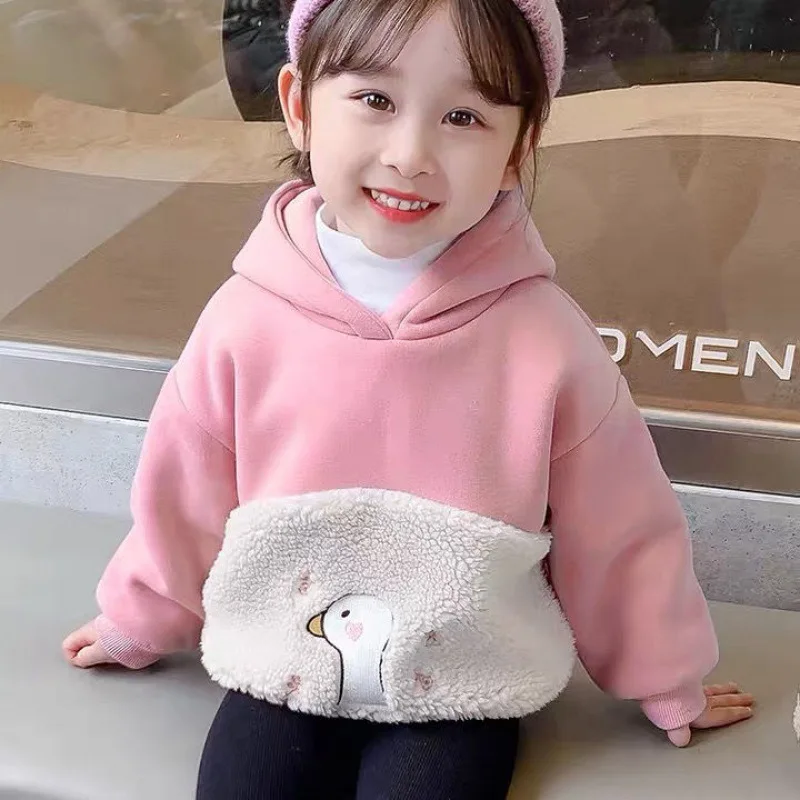 Girls Cartoon Hoodie Winter Spring Baby Kids Long Sleeve Top Cute Padded Jacket Children Outfits Clothes Hooded Sweatshirt
Girls Cartoon Hoodie Winter Spring Baby Kids Long Sleeve Top Cute Padded Jacket Children Outfits Clothes Hooded Sweatshirt