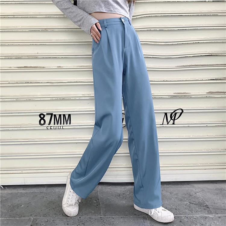 KUSAHIKI Women Suit Pants 2021 Spring New Long Trousers Causal High Waist Solid Elegant Wide Leg Pants Pantalones De Mujer 6F468
KUSAHIKI Women Suit Pants 2021 Spring New Long Trousers Causal High Waist Solid Elegant Wide Leg Pants Pantalones De Mujer 6F468