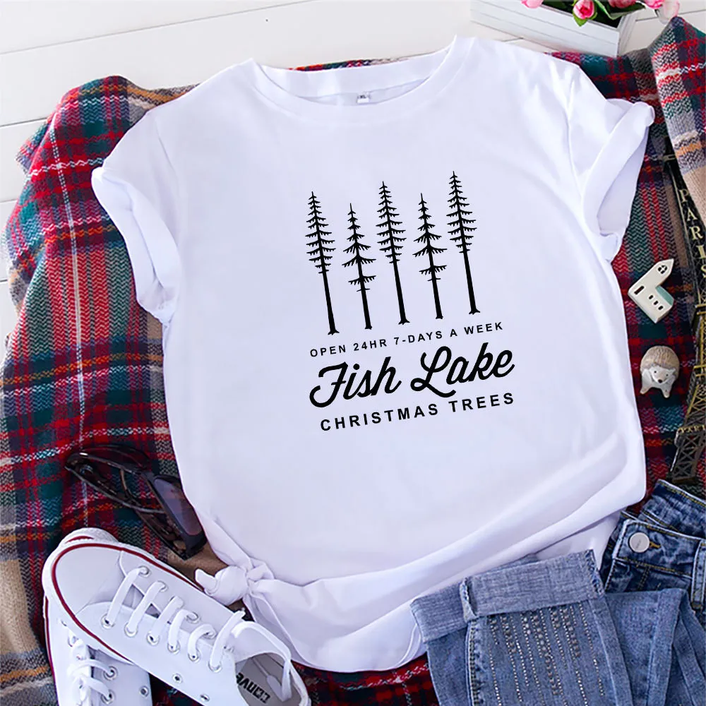 Christmas Trees Print Cotton Women T Shirt 5XL Plus Size Short Sleeve Cute Graphic Tshirts Female Summer Tee Tops Clothes
Christmas Trees Print Cotton Women T Shirt 5XL Plus Size Short Sleeve Cute Graphic Tshirts Female Summer Tee Tops Clothes