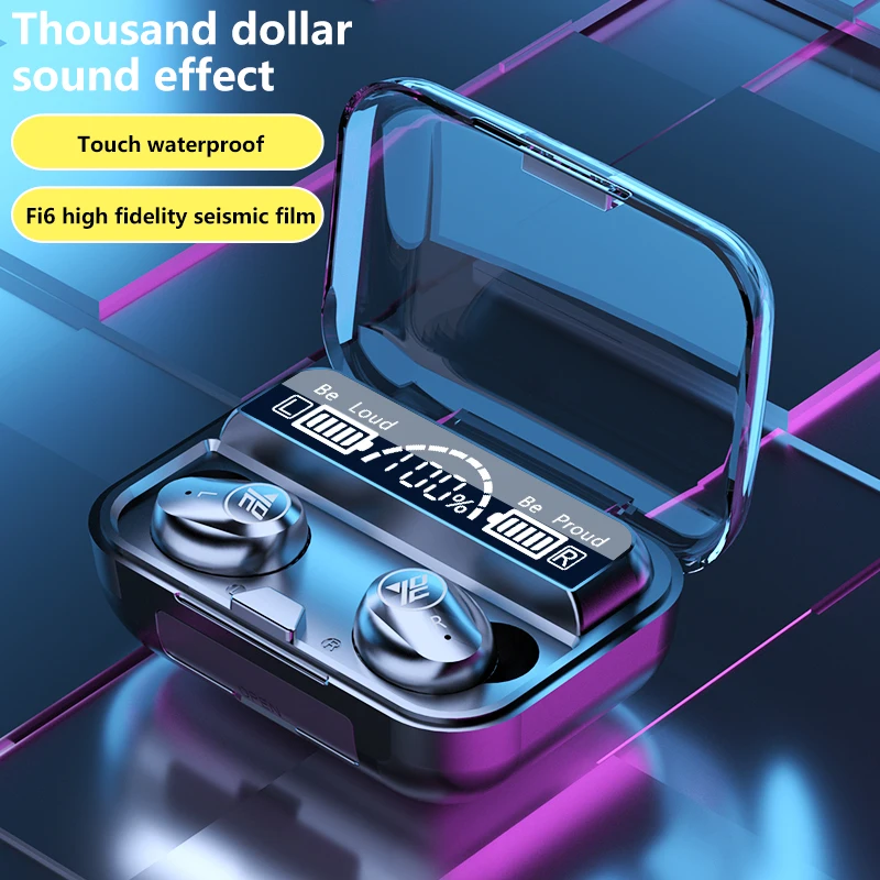 TWS Pro Max Bluetooth 5.1 Earphones 2000mAh Charging Box Headsets Wireless Headphones IPX7 Waterproof Auriculares Sport Earbuds
TWS Pro Max Bluetooth 5.1 Earphones 2000mAh Charging Box Headsets Wireless Headphones IPX7 Waterproof Auriculares Sport Earbuds