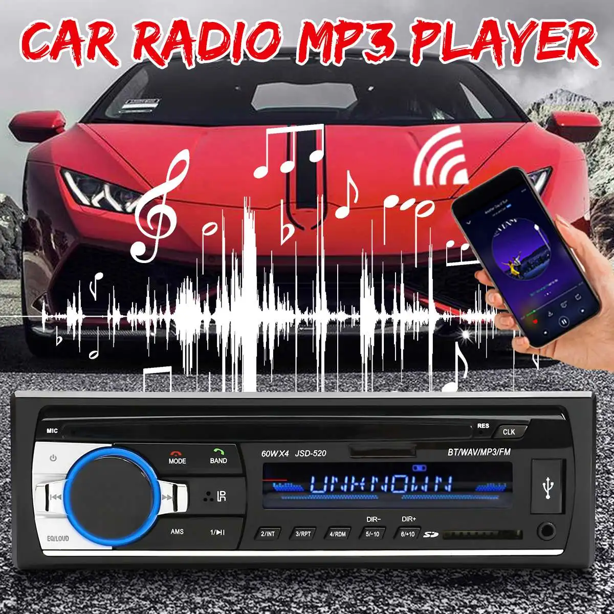 24v Car Stereo Audio bluetooth 1 din Car MP3 Multimedia Player USB MP3 FM Radio Player JSD-520 with Remote Control
24v Car Stereo Audio bluetooth 1 din Car MP3 Multimedia Player USB MP3 FM Radio Player JSD-520 with Remote Control