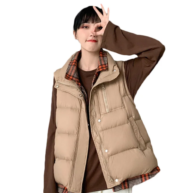 Women's Down Cotton Vest For Fall/Winter 2021 New Korean Style Waistcoat Short Fake Two-Piece Vest Jacket H625
Women's Down Cotton Vest For Fall/Winter 2021 New Korean Style Waistcoat Short Fake Two-Piece Vest Jacket H625