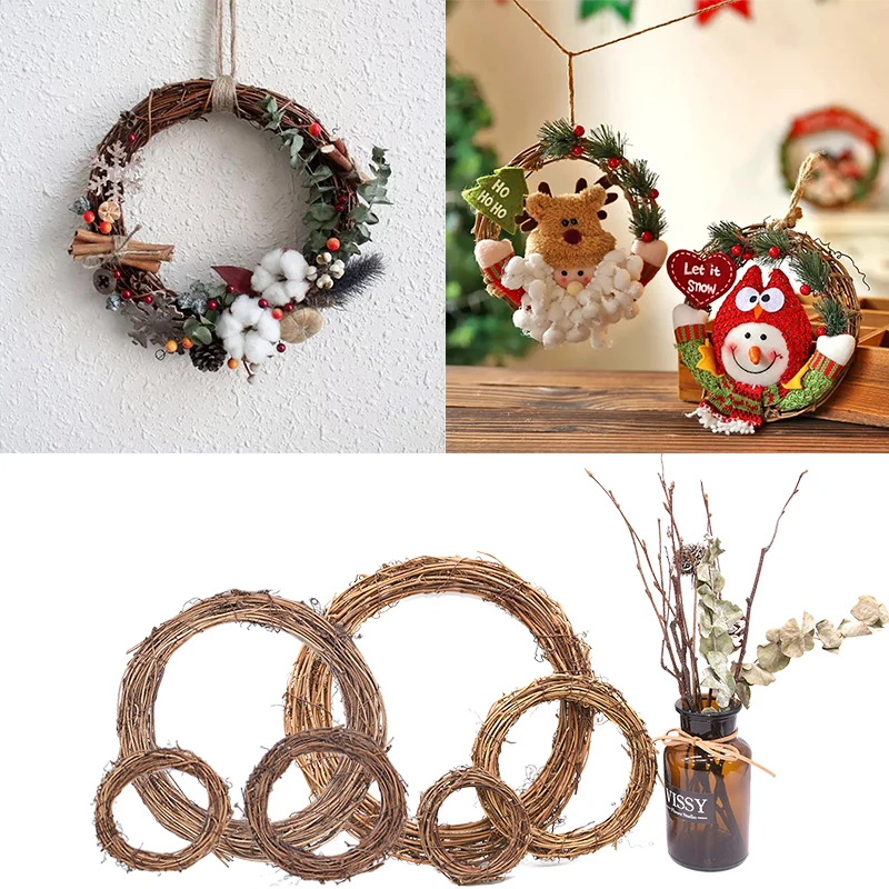 1pc Natural Rattan Wreath 12-25cm Christmas Party Wedding Wreaths Decoration Garland Rattan DIY Christmas Wreath Crafts Gift
1pc Natural Rattan Wreath 12-25cm Christmas Party Wedding Wreaths Decoration Garland Rattan DIY Christmas Wreath Crafts Gift