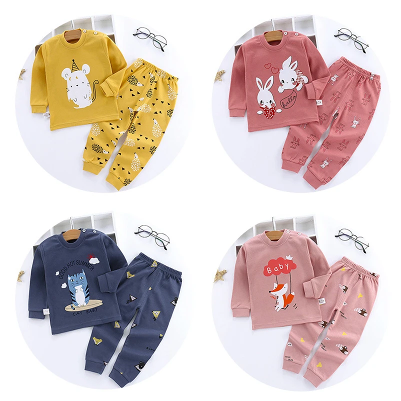 Children Underwear Set Animal Cartoon Letter Plaid Long Johns Spring Fall Cotton Girls Boutique Outfits Kids Clothes Boys 2021
Children Underwear Set Animal Cartoon Letter Plaid Long Johns Spring Fall Cotton Girls Boutique Outfits Kids Clothes Boys 2021