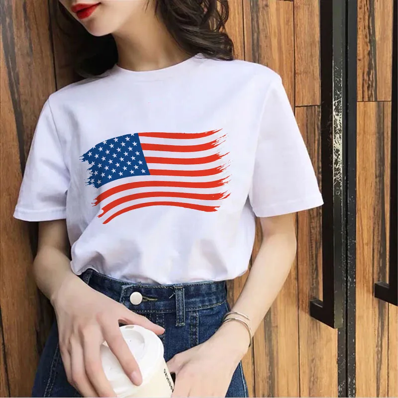 Summer Women's T-shirt National flag Print Ladies Tshirt Clothes Graphic Casual Short sleeve Fashion Tee Tops Plus Size 3XL
Summer Women's T-shirt National flag Print Ladies Tshirt Clothes Graphic Casual Short sleeve Fashion Tee Tops Plus Size 3XL