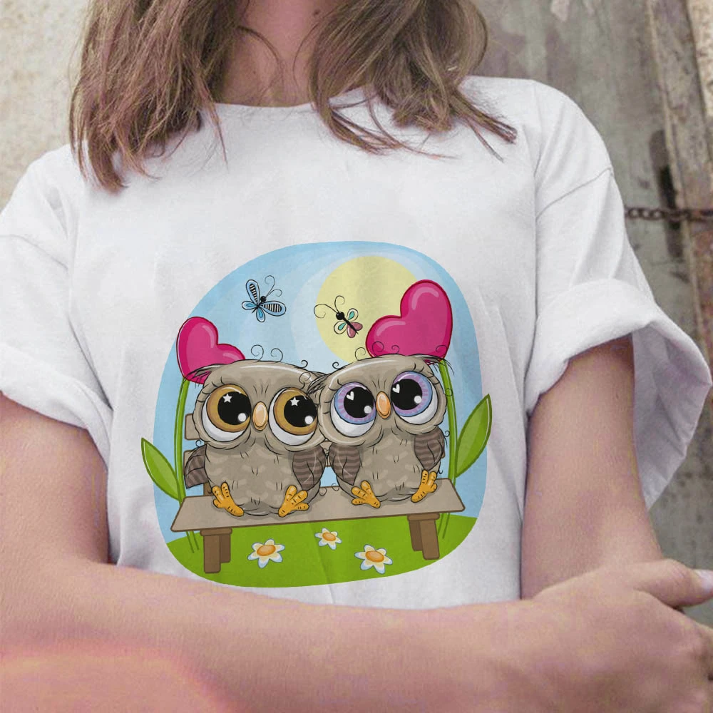 Женская футболка Harajuku Kawaii Owl Cartoon 90-х, женские футболки, летняя белая Повседневная футболка с коротким рукавом, женская модель 2021, размеры XXXL
Женская футболка Harajuku Kawaii Owl Cartoon 90-х, женские футболки, летняя белая Повседневная футболка с коротким рукавом, женская модель 2021, размеры XXXL