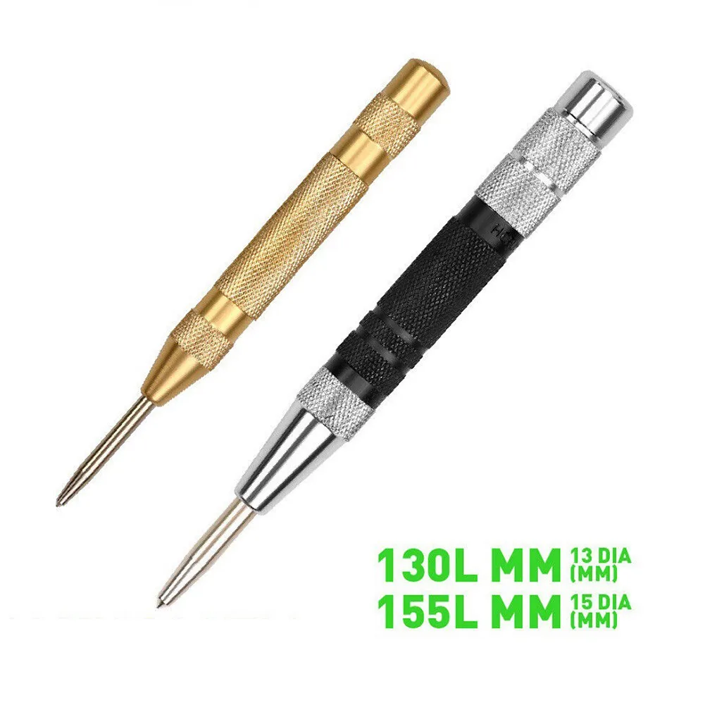 2pcs Automatic Centre Punch Positioner Adjustable Spring Loaded Metal Drill Hole Punch Tool Wood Indentation Mark Tool
2pcs Automatic Centre Punch Positioner Adjustable Spring Loaded Metal Drill Hole Punch Tool Wood Indentation Mark Tool