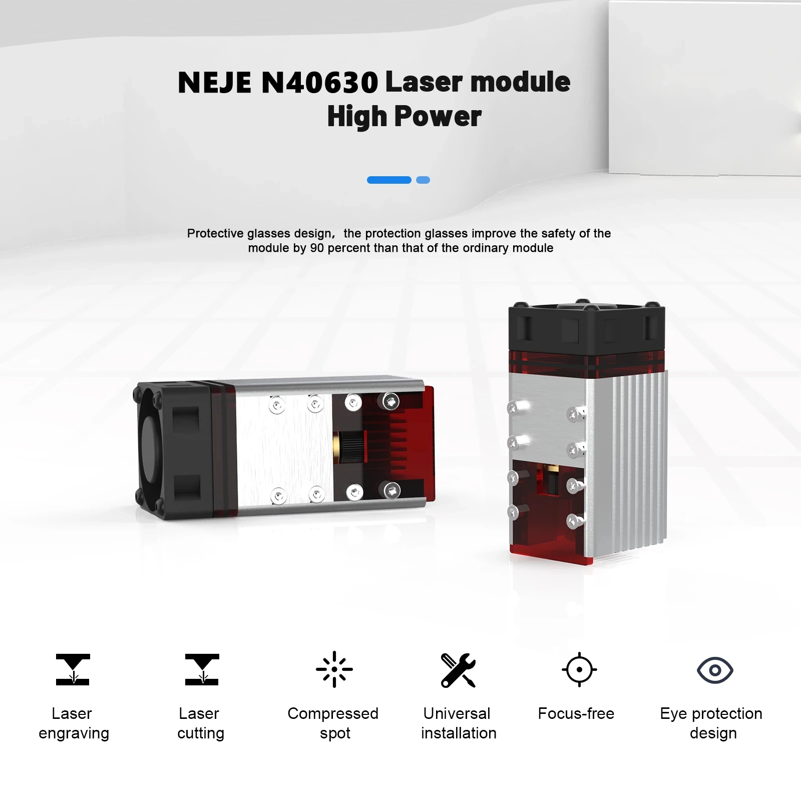 Лазерный модуль NEJE A40640 с ЧПУ 80 Вт лазерный 450 TTL для лазерной гравировальной