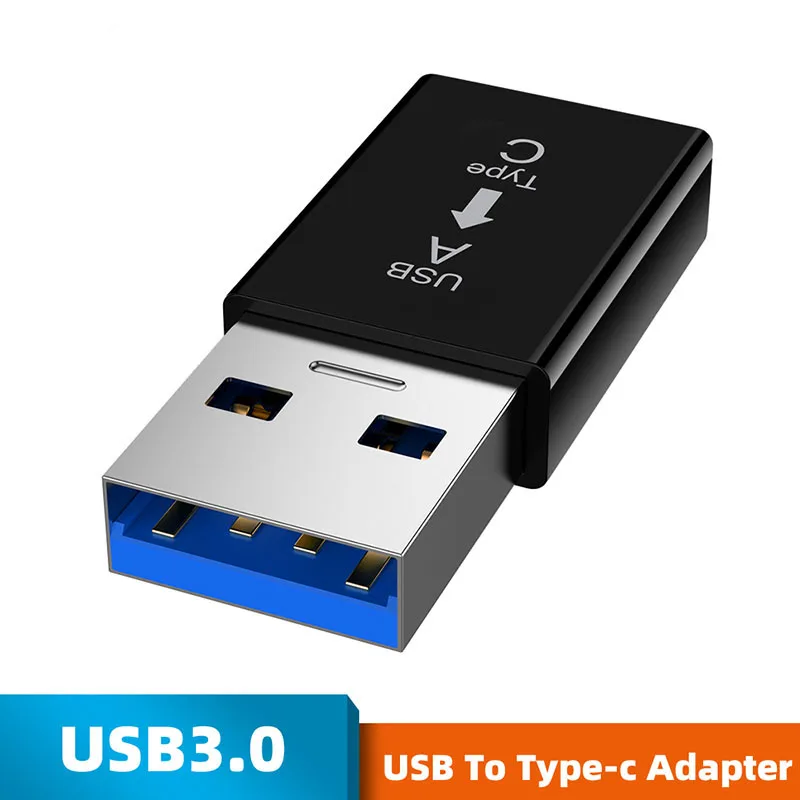 

1pcs Type-C To USB 3.0A Adapter Typc-c Converter Compact Portable Light Weight Charging Durable Use C-type Data Cable For Laptop