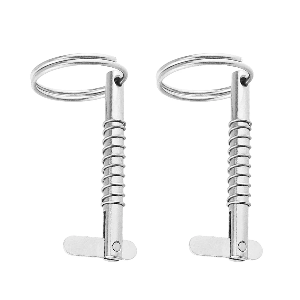 2 Pcs. Boot Stainless Steel Locking Pin Quick Release Pin With Pull Ring For Cover Hinge, Φ 5 Mm, 51 Mm Length
2 Pcs. Boot Stainless Steel Locking Pin Quick Release Pin With Pull Ring For Cover Hinge, Φ 5 Mm, 51 Mm Length