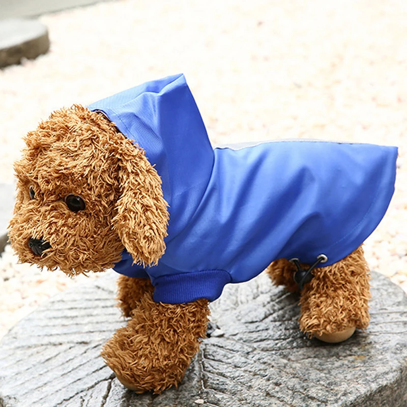 Pet Dog Hooded Raincoat New Reflective Waterproof Raincoats Solid Color Drawstring Raincoat For Small Dogs Dog Supplies 
Pet Dog Hooded Raincoat New Reflective Waterproof Raincoats Solid Color Drawstring Raincoat For Small Dogs Dog Supplies