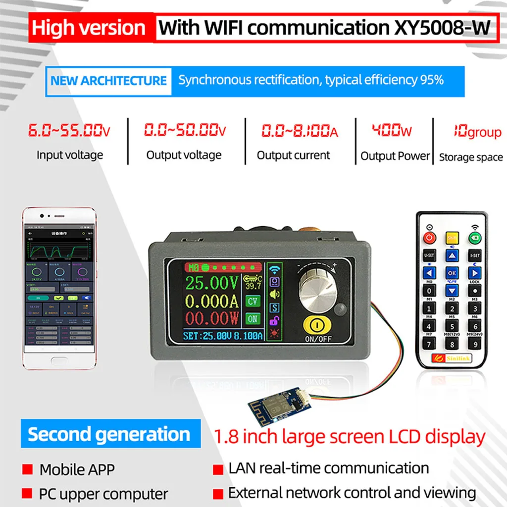 50 в 8a40 0 Вт ЖК-дисплей постоянного напряжения тока CNC индикатор регулируемый вниз-Бак Мощность регулятор напряжения Modulestep
50 в 8a40 0 Вт ЖК-дисплей постоянного напряжения тока CNC индикатор регулируемый вниз-Бак Мощность регулятор напряжения Modulestep