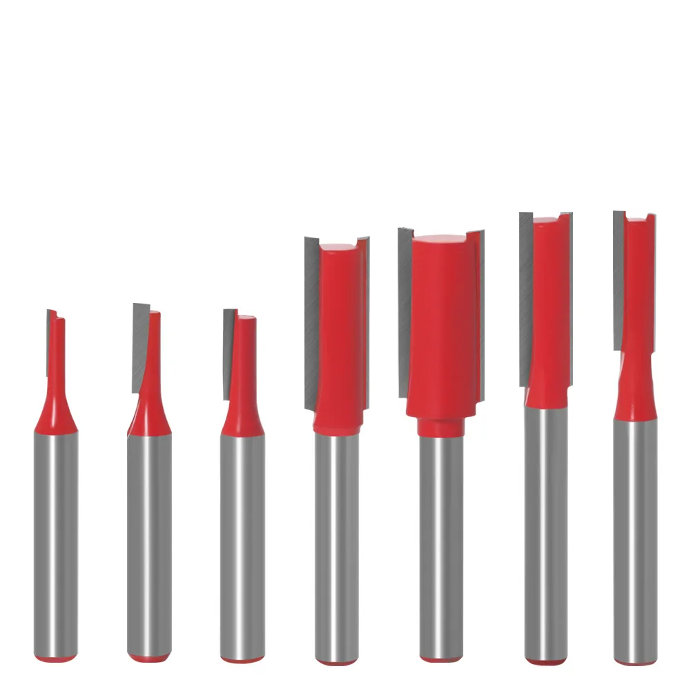 1-7Pcs 6mm Shank Double Straight BladeTrimming Router Bit Fluting Wood Milling Cutter Woodworking Carbide-tipped Tools 
1-7Pcs 6mm Shank Double Straight BladeTrimming Router Bit Fluting Wood Milling Cutter Woodworking Carbide-tipped Tools
