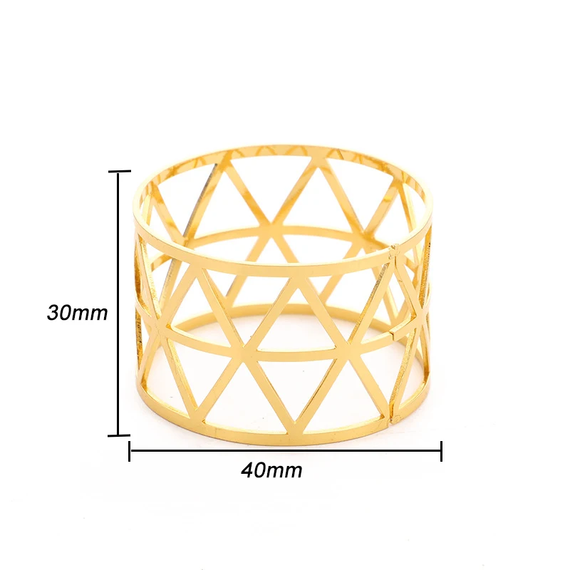 10Pcs/Set Hotel Room Western Napkin Buckle Metal Hollow Rings Home Wedding Decor 
10Pcs/Set Hotel Room Western Napkin Buckle Metal Hollow Rings Home Wedding Decor