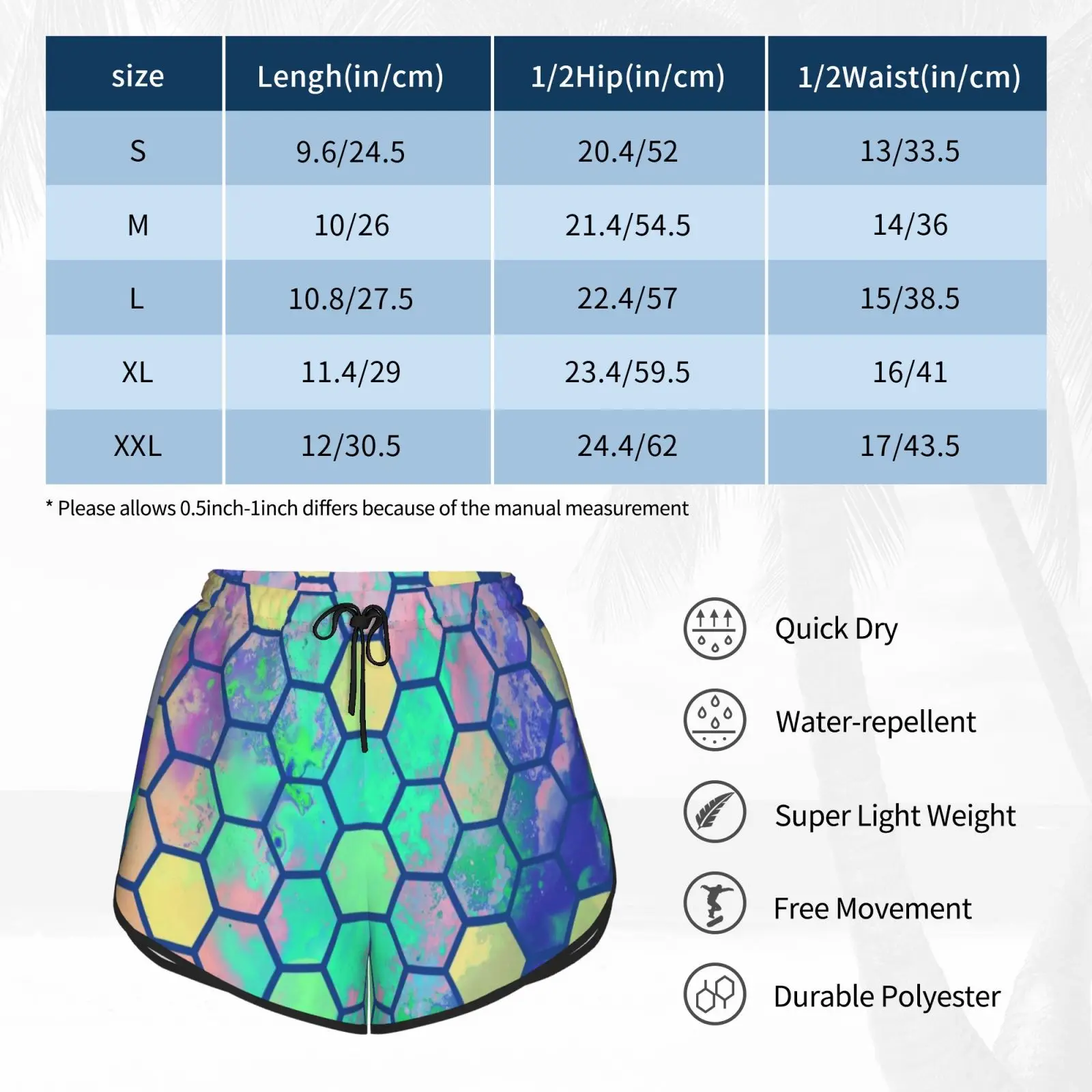 Geo Swim Shorts Women Beach Shorts Shellz Art Hexagon Pattern Material Abstract Galaxy Sky Clouds Shapes Geometric Blue
Geo Swim Shorts Women Beach Shorts Shellz Art Hexagon Pattern Material Abstract Galaxy Sky Clouds Shapes Geometric Blue
