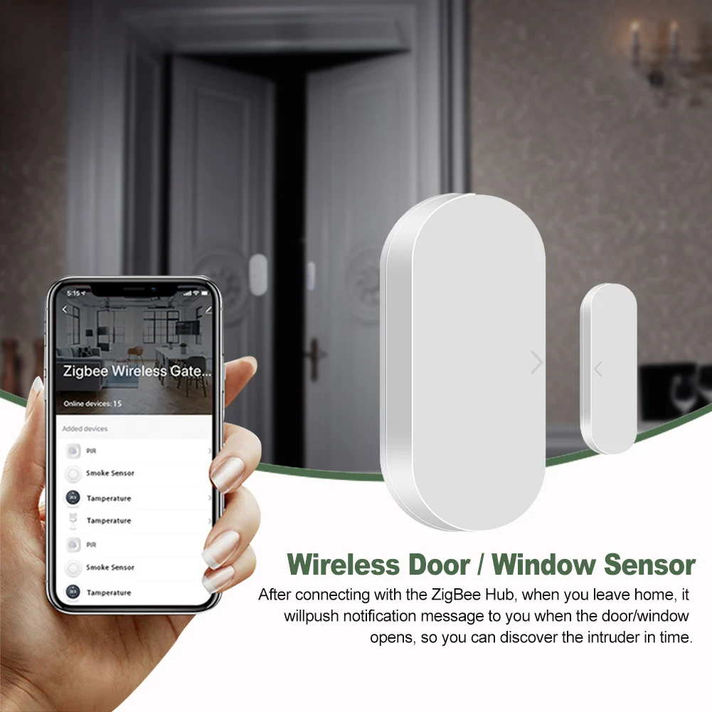 Gate Door Window Sensor Alarm System ZigBee Home Security Detector Magnetic Switch Send Alert Tuya APP Smart WIFI Smartlife
Gate Door Window Sensor Alarm System ZigBee Home Security Detector Magnetic Switch Send Alert Tuya APP Smart WIFI Smartlife