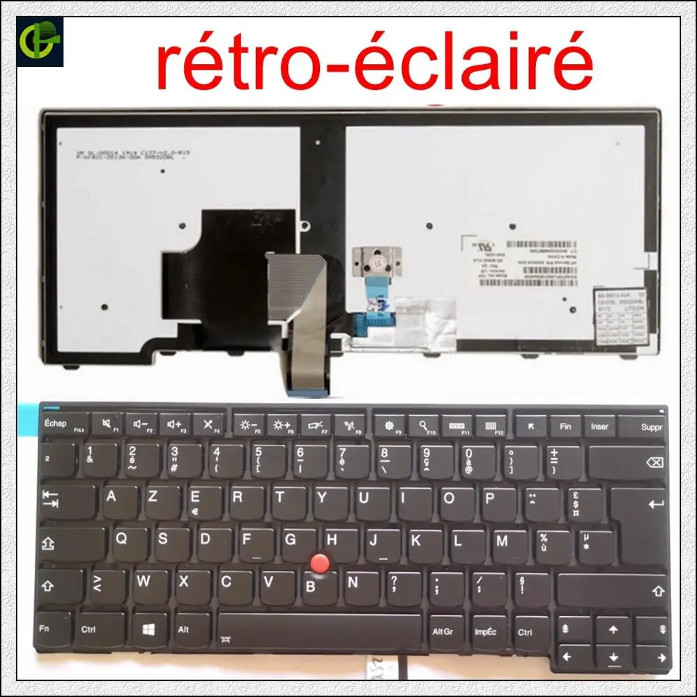 Французская клавиатура с подсветкой Azerty для lenovo ThinkPad L440 L450 L460 L470 T431S T440 T440P T440S T450