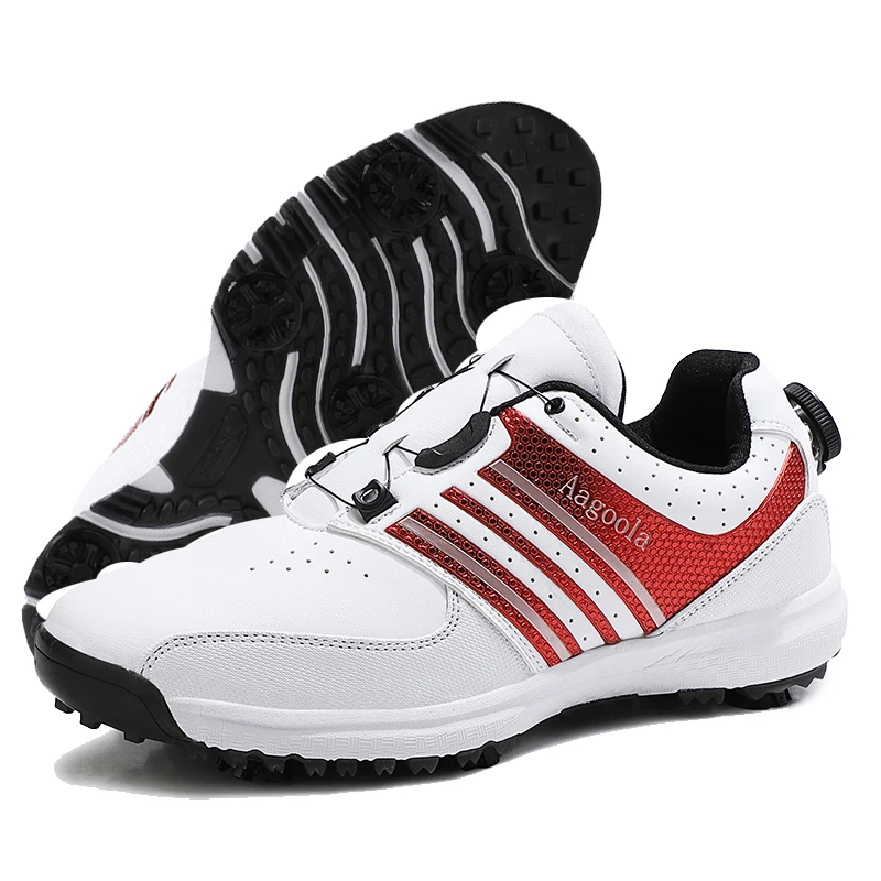 Men's Golf Shoes Waterproof Sports Shoes Rotating Knobs Buckle Golf Sneakers Spike Anti-slip Athletics Sneakers 39-47
Men's Golf Shoes Waterproof Sports Shoes Rotating Knobs Buckle Golf Sneakers Spike Anti-slip Athletics Sneakers 39-47