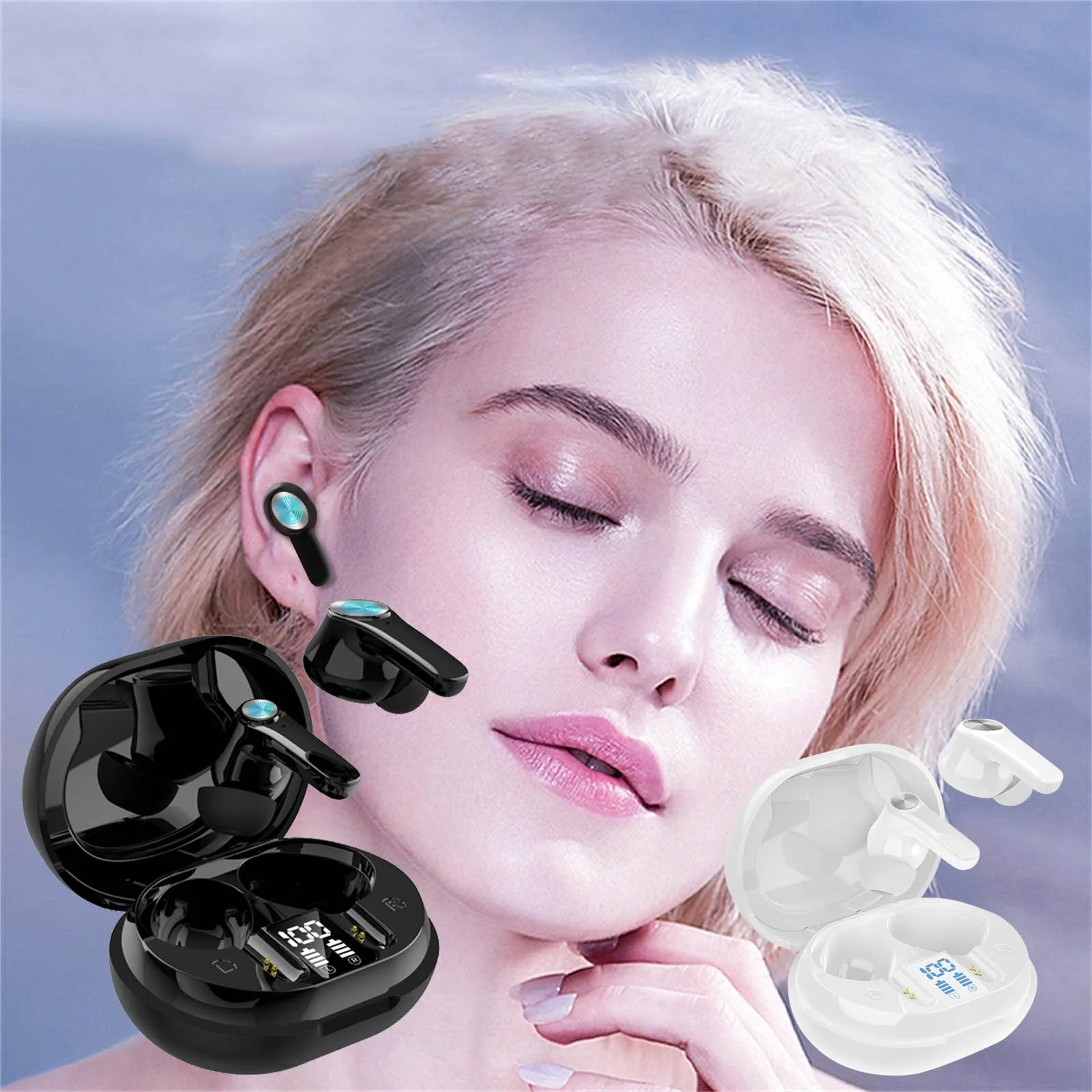 

Wireless Bluetooth Earphone Stereo Hifi Earplugs Noise Reduction Music Headphone Low Latency Gaming Headset With Microphone