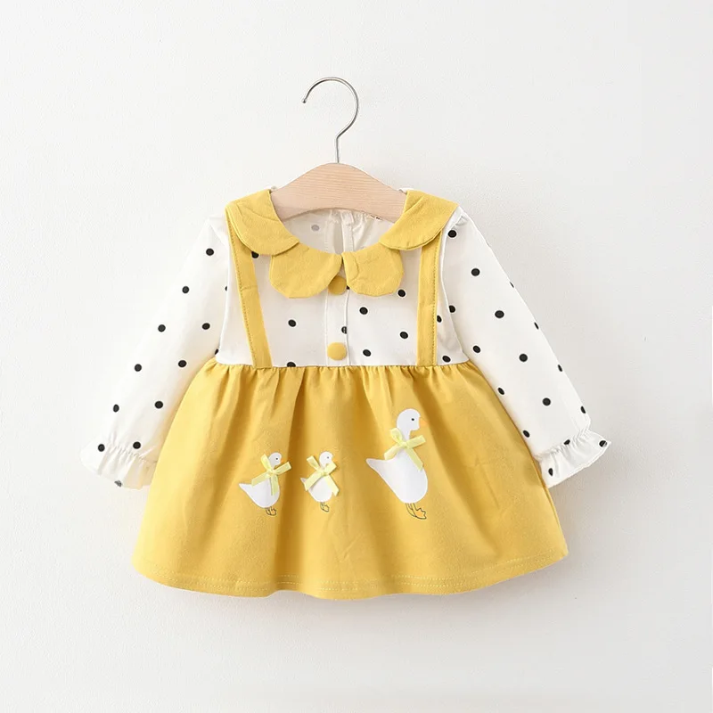 Girls long sleeve cartoon print duck baby girl toddler dress girl newborn cute spring and autumn princess dress 0-3 years old
Girls long sleeve cartoon print duck baby girl toddler dress girl newborn cute spring and autumn princess dress 0-3 years old