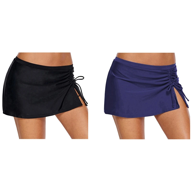 2PCS Women's Plus Size Skirt Swim Trunks New Style Pleated Hem Lace One-Piece Hakama, Black XL & Blue S
2PCS Women's Plus Size Skirt Swim Trunks New Style Pleated Hem Lace One-Piece Hakama, Black XL & Blue S