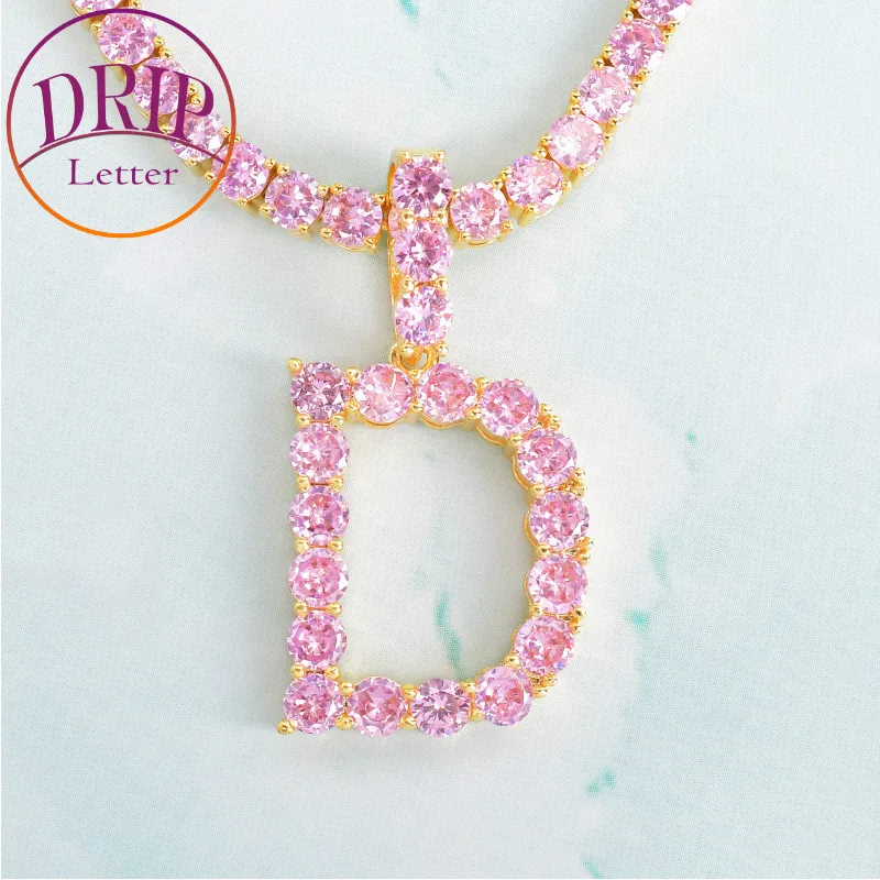 Pink Color Zircon Tennis Letters Pendant 4mm Tennis Chain For Men/Women Gold Color Necklaces Hip Hop Jewelry
Pink Color Zircon Tennis Letters Pendant 4mm Tennis Chain For Men/Women Gold Color Necklaces Hip Hop Jewelry