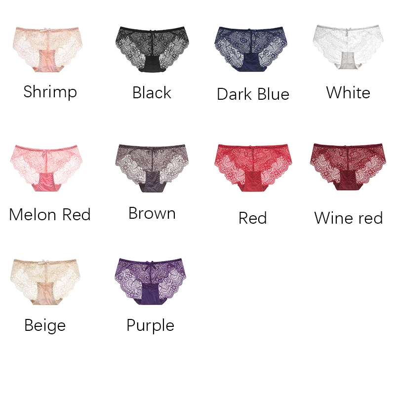 2pcs/pack Lace Sexy Panties Plus Size M-XXL lingerie Fashion Brief Low-Rise Women's Underwear Transparent ropa interior femenina
2pcs/pack Lace Sexy Panties Plus Size M-XXL lingerie Fashion Brief Low-Rise Women's Underwear Transparent ropa interior femenina