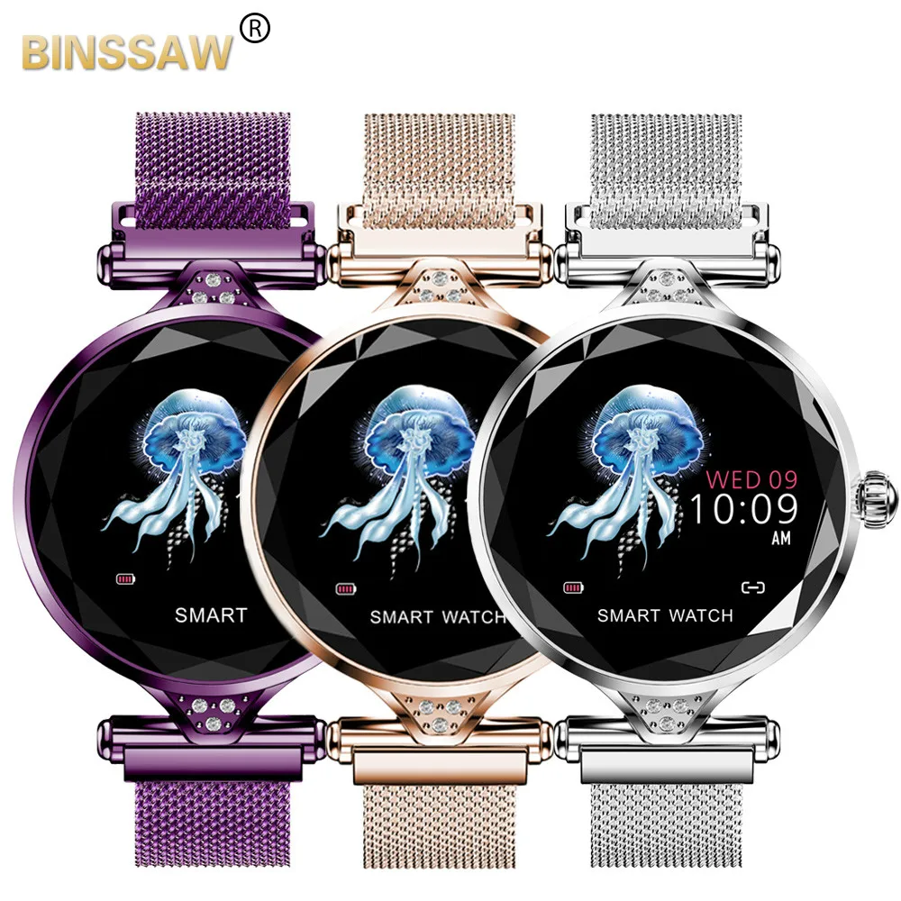 BINSSAW Women Fashion Smart Watch 2020 Blood Pressure Heart Rate Sleep Monitor Pedometer luxury ladies Smartwatch Gift for Girl
BINSSAW Women Fashion Smart Watch 2020 Blood Pressure Heart Rate Sleep Monitor Pedometer luxury ladies Smartwatch Gift for Girl