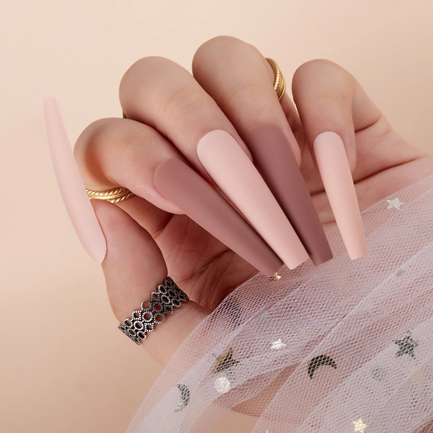 Makartt XXL Ballerina False Nail Tips 24PCS Press on Nail Kit Extra Long Coffin Fake Nails Design Acrylic Nail Tip Colored
Makartt XXL Ballerina False Nail Tips 24PCS Press on Nail Kit Extra Long Coffin Fake Nails Design Acrylic Nail Tip Colored