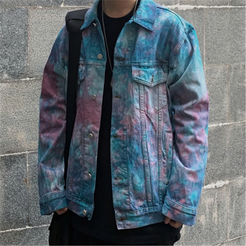 High Street Men Denim Jackets Trend Casual Slim Graffiti Tie Dye Snow Washed Parka Clothes Sweater Outerwear Hip Hop Coats
High Street Men Denim Jackets Trend Casual Slim Graffiti Tie Dye Snow Washed Parka Clothes Sweater Outerwear Hip Hop Coats