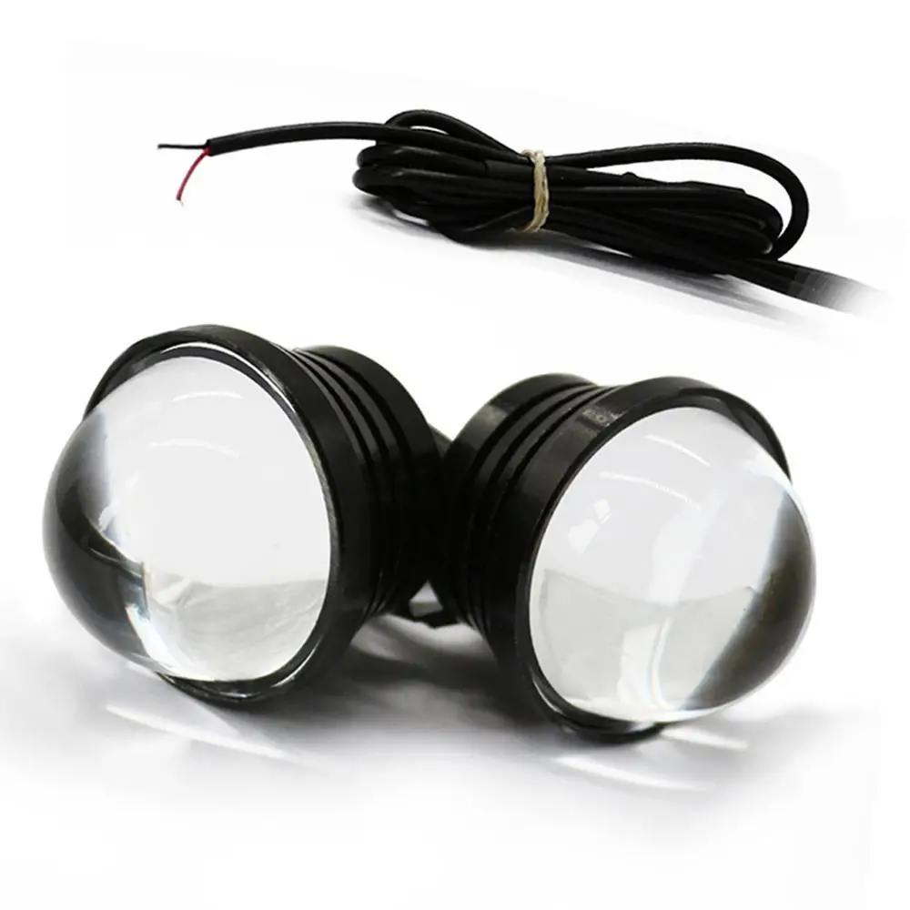 

2Pcs Backup Light DIY For Car Motor Motorcycle 6000K White Eagle Eye LED Light 12V DRL Daytime Running Light Tail Lights Bulbs