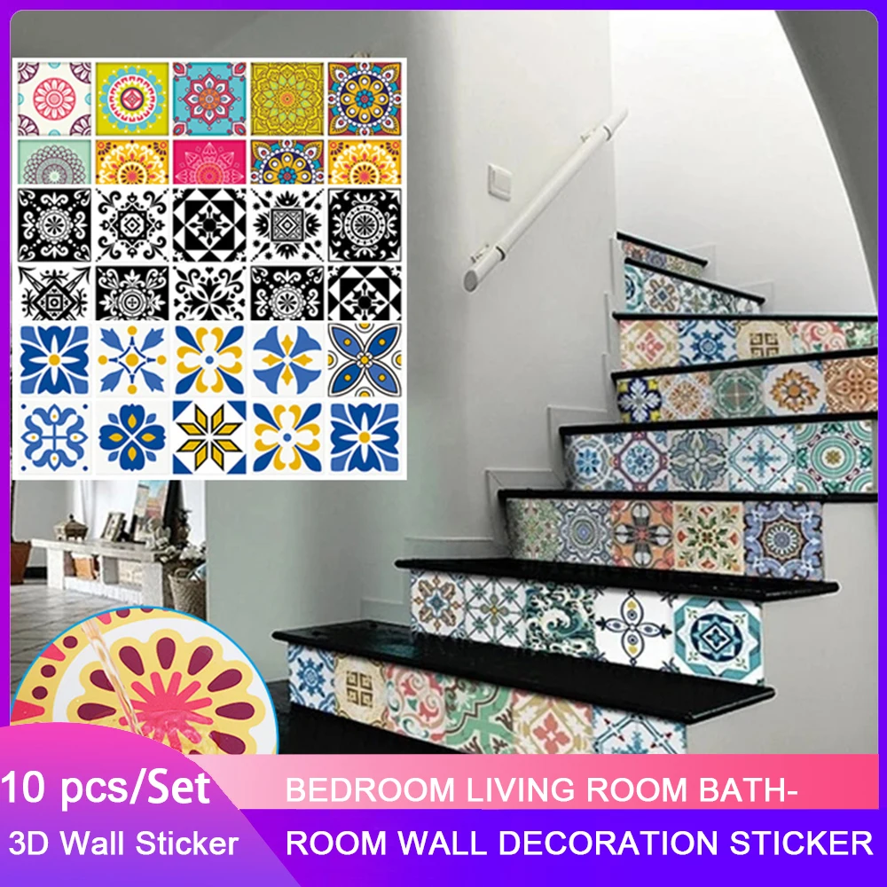 10 шт./компл. 3D визуальные самоклеящиеся наклейки для плитки, наклейки для спальни, гостиной, ванной комнаты, маслостойкие наклейки для украш...
10 шт./компл. 3D визуальные самоклеящиеся наклейки для плитки, наклейки для спальни, гостиной, ванной комнаты, маслостойкие наклейки для украш...