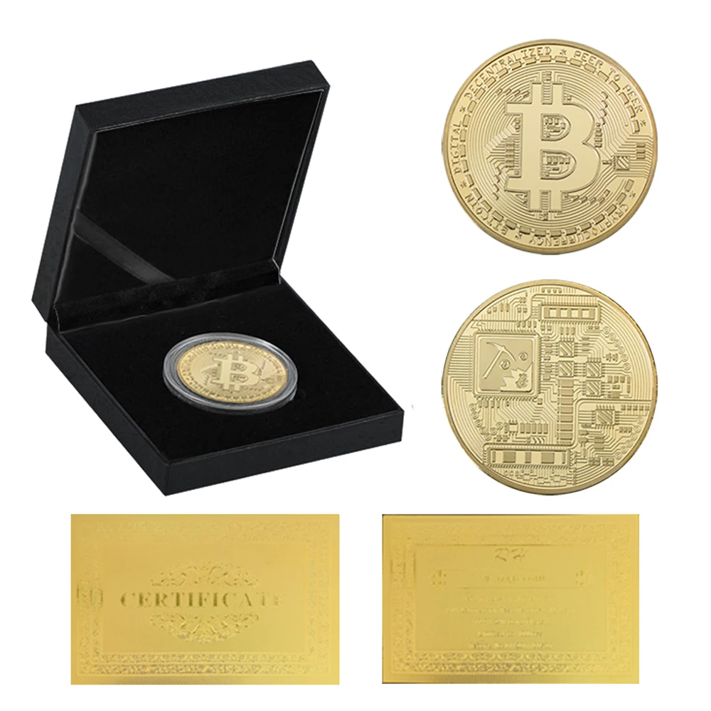 United States Bitcoin Gold Coin Art Collection Gift commemorative US CoinMetal Antique Imitation W/ Luxury Box
United States Bitcoin Gold Coin Art Collection Gift commemorative US CoinMetal Antique Imitation W/ Luxury Box