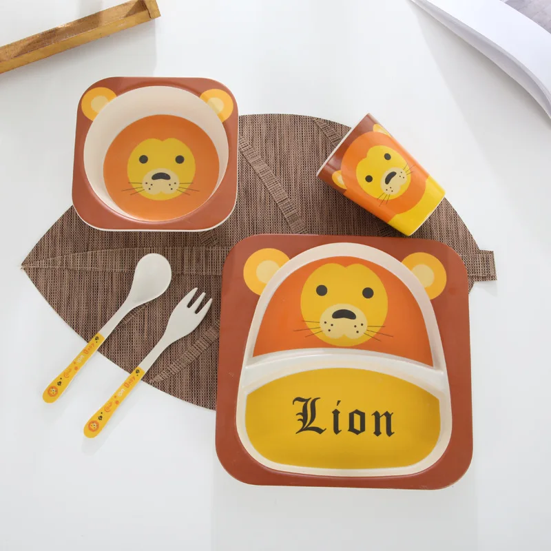 Bamboo fiber children's tableware set, cartoon baby complementary food, plate, bowl and spoon, gifts for mother and baby's
Bamboo fiber children's tableware set, cartoon baby complementary food, plate, bowl and spoon, gifts for mother and baby's