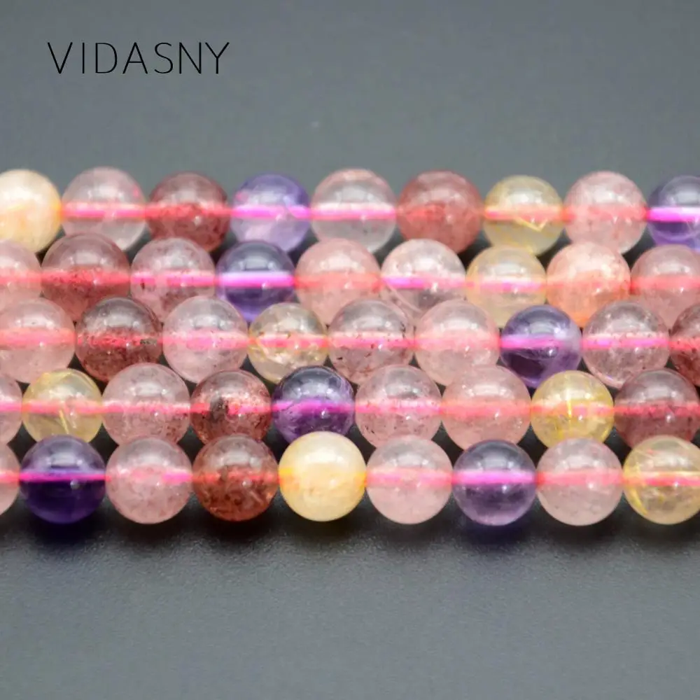 Super Seven Natural Round Stone Beads For Jewelry Making 4/6/8/10mm Spacer Loose Beads Diy Bracelet Necklace 15'' Wholesale
Super Seven Natural Round Stone Beads For Jewelry Making 4/6/8/10mm Spacer Loose Beads Diy Bracelet Necklace 15'' Wholesale
