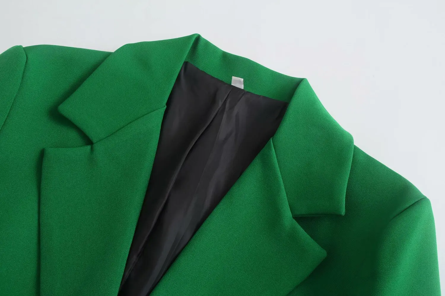 Женский зеленый костюм Aonibeier осенний пиджак с английским воротником