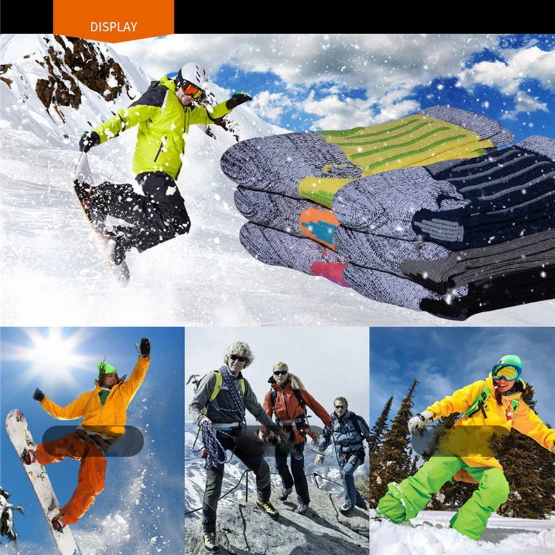 3Pairs/Lot Winter Thicker Thermal Fishing Skiing Socks Men Women Running Cycling Socks Sports Thermosocks Climbing Hiking Socks
3Pairs/Lot Winter Thicker Thermal Fishing Skiing Socks Men Women Running Cycling Socks Sports Thermosocks Climbing Hiking Socks
