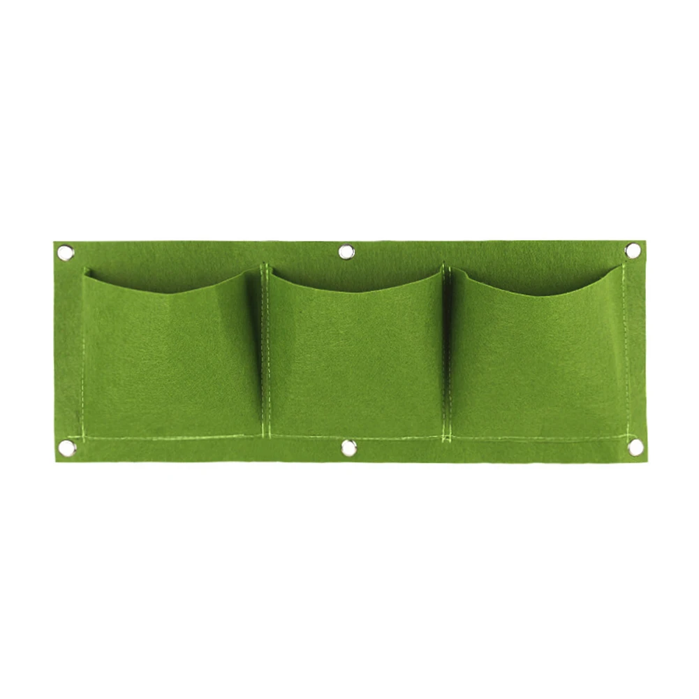 3 Pockets Green Wall-mounted Planting Bag Flowers Plant Grow Pot Wall Hanging Bags Life Household Items Flower Pots Decoration
3 Pockets Green Wall-mounted Planting Bag Flowers Plant Grow Pot Wall Hanging Bags Life Household Items Flower Pots Decoration