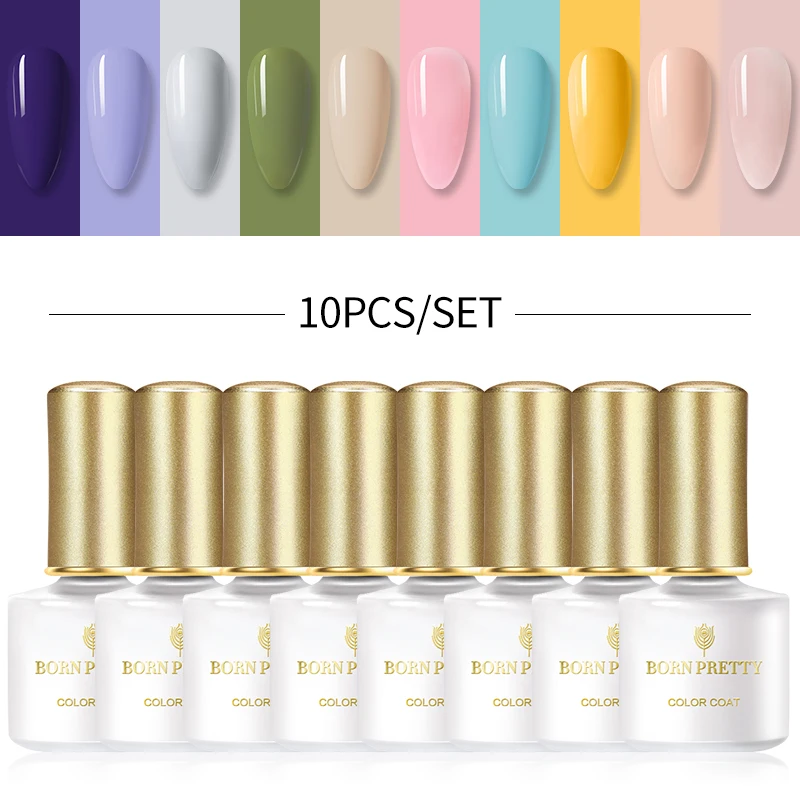 BORN PRETTY Gel Polish Set For Manicure 6/10PCS Nail Kit Soak Off UV Hybrid Varnish Semi-Permanent Nail Art Gel Kit Base Top 
BORN PRETTY Gel Polish Set For Manicure 6/10PCS Nail Kit Soak Off UV Hybrid Varnish Semi-Permanent Nail Art Gel Kit Base Top
