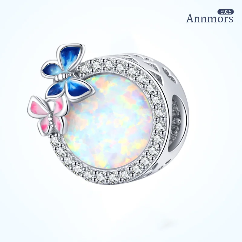 Silver Plating Fit Original Bracelet Necklace Charm Color Opal Butterfly Spring Charm Woman Stone Bangle Jewelry
Silver Plating Fit Original Bracelet Necklace Charm Color Opal Butterfly Spring Charm Woman Stone Bangle Jewelry